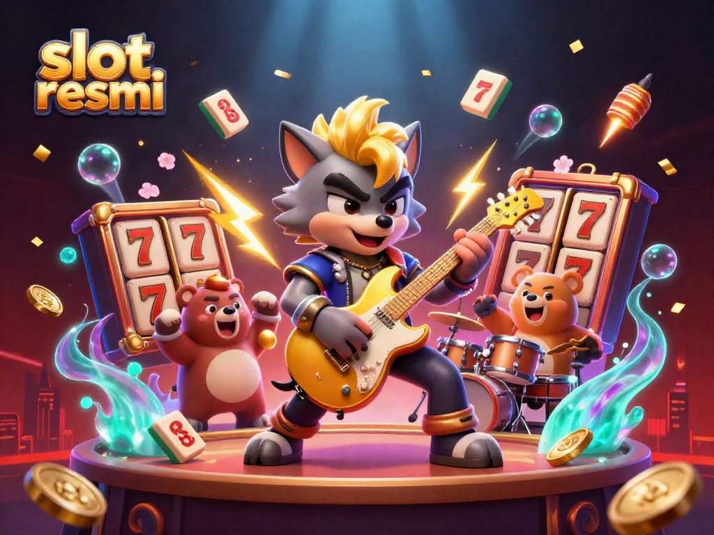 Experience thrilling gameplay with slot resmi in a vibrant 3D casino setting filled with excitement.